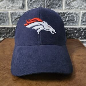 Reebok Denver Broncos Men's NFL Navy Cap With Embroidered Logo One Size